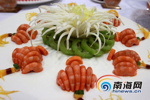 海南水产品烹饪大赛海口举行 知名厨师斗技艺