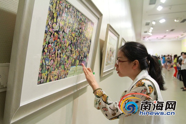 全国中小学生艺术展 海南开展展出130余件作品