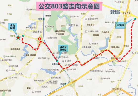 公交803路开通 接驳轨道3号线