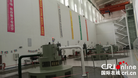 吉布洛水电站水轮机房。 (王新俊 摄)