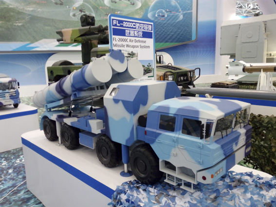 C602导弹发射车模型。本文图片均来自澎湃新闻记者 谢瑞强 图