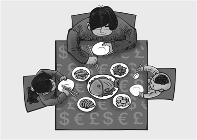 在家庭饭桌上可否谈论金钱图片