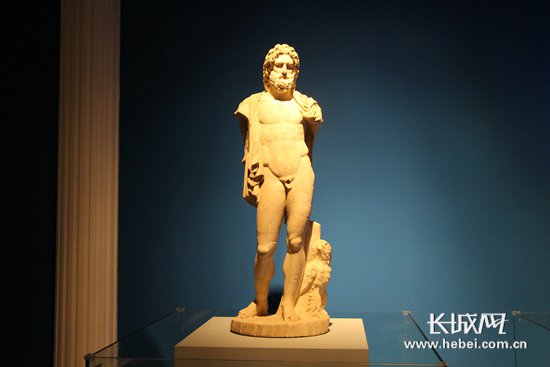 《文明之海——从古埃及到拜占庭的地中海文明》展览展品。 长城网 王潇 摄