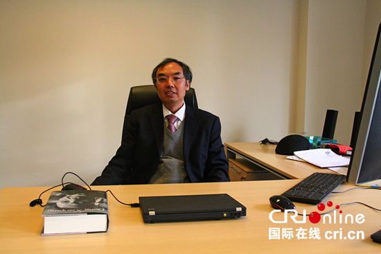中国国际商会欧盟代表处总代表陈敏接受国际在线记者采访