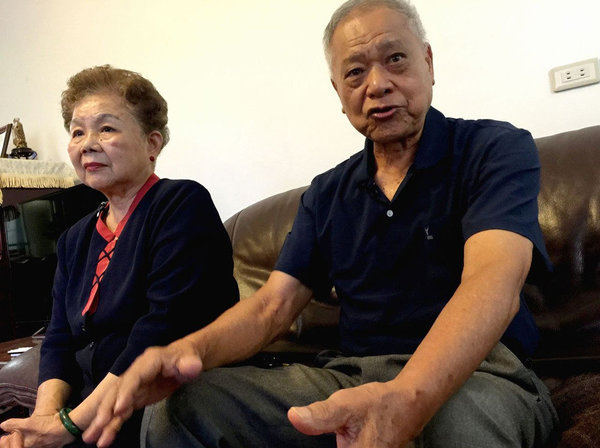 台北市长柯文哲的父母亲,不希望柯文哲再参选。记者李青霖/摄影图片来源:台湾《联合报》