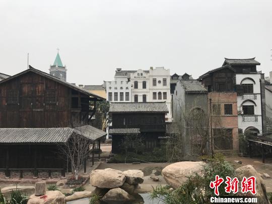 图为重庆两江国际影视城一角。　钟旖　摄