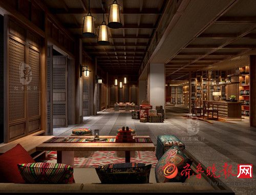 九黄湾国际温泉度假酒店－藏羌民俗门厅