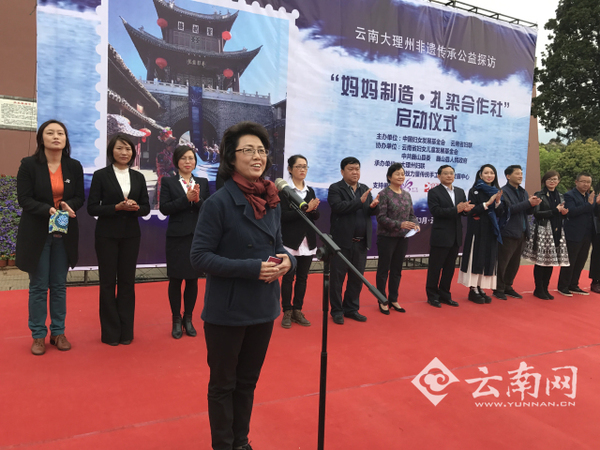 中国妇女发展基金会副理事长秦国英致辞