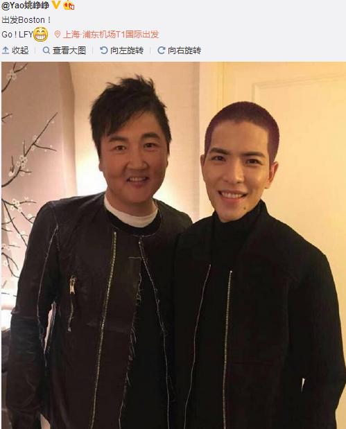同时,电竞孙楠yao也发出了自己与萧敬腾的合照.