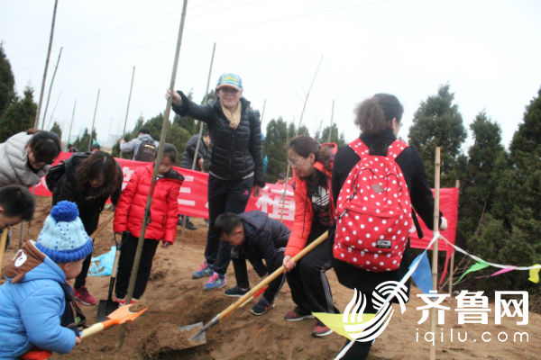 家家悦九龙城爱威海·爱绿色植树绿染荒山_