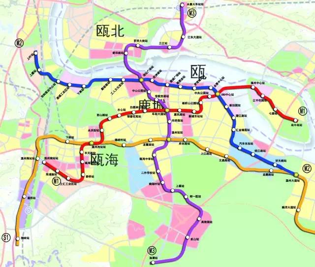 温州4条地铁规划公示 快来看看你家门口有没有站点！