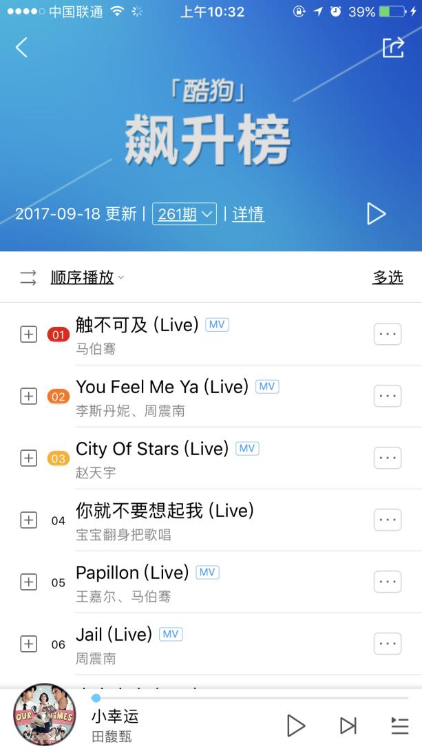 毛不易酷狗热度赶超薛之谦？榜单不再是大咖专属