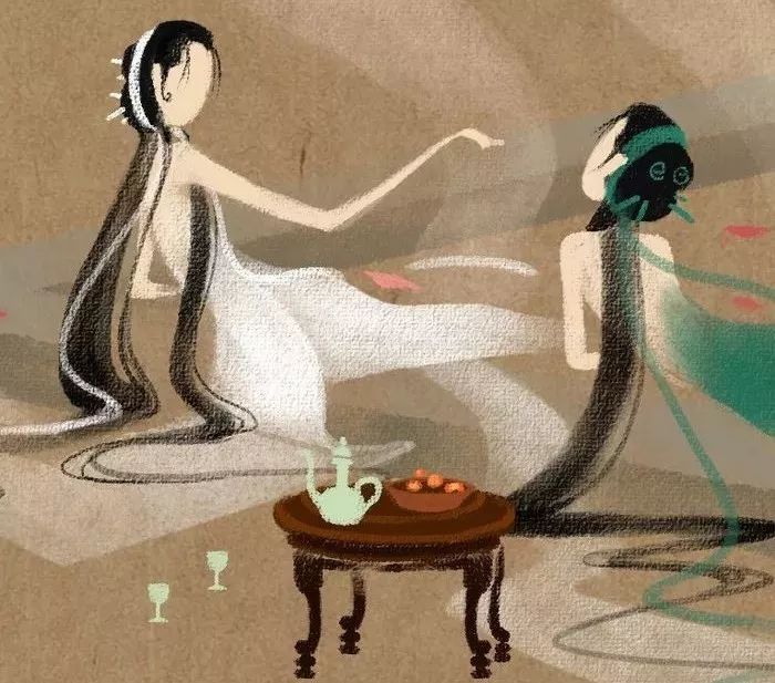 本文配图为 呼葱觅蒜 所绘《白蛇传》组图
