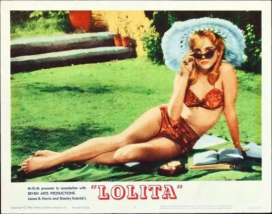 1962年电影《洛丽塔Lolita》电影海报。