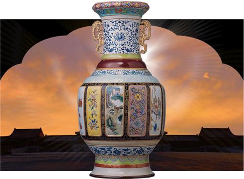 中华瓷王——清乾隆各种釉彩大瓶