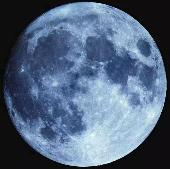 蓝色的月亮，图自网络
