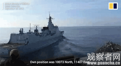 港媒披露中国海军拦截美舰画面:不变航向 后果自负