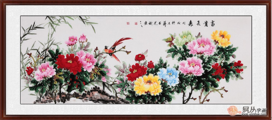 客堂办公桌招财风水沙发墙挂甚么画孬 三款旺财风火画