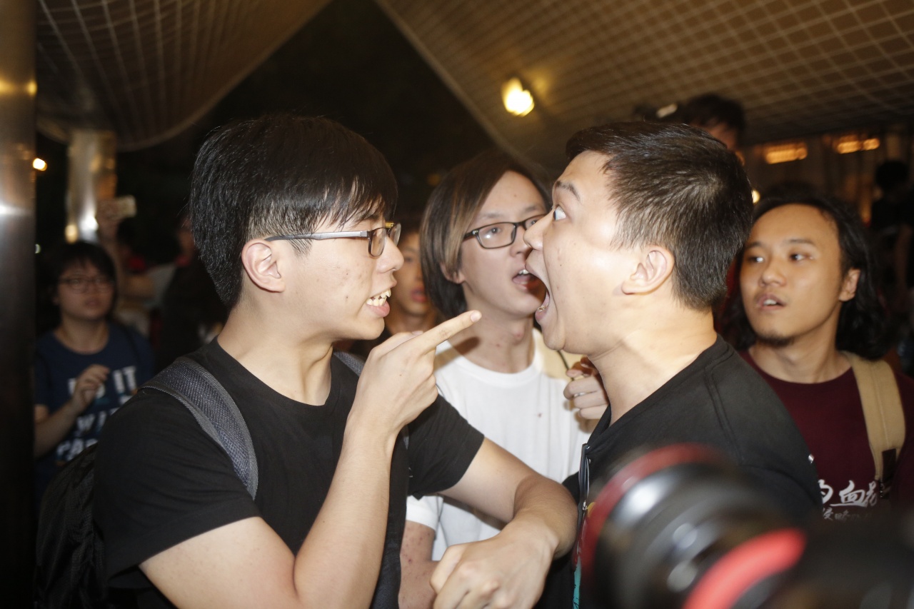 香港激进反对派“七一游行”后内讧 成员挑衅互殴(图)