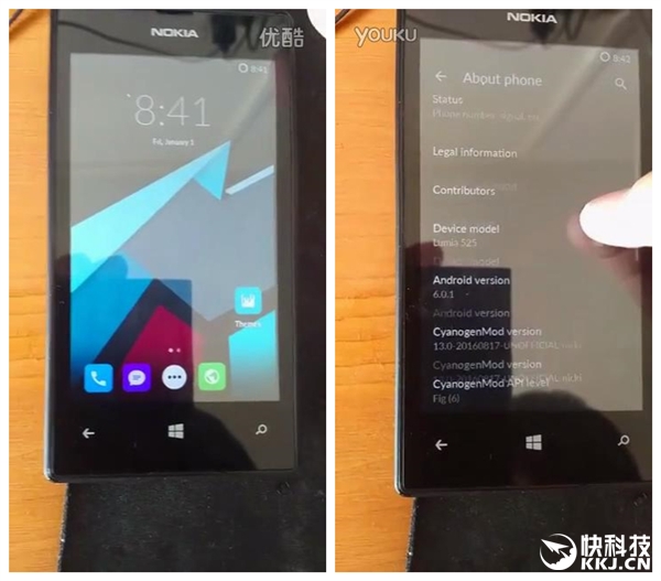 Lumia 525成功刷机安卓6.0：跑分只有1万4