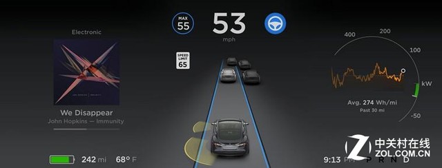 特斯拉升级8.0 自动辅助驾驶全面升级