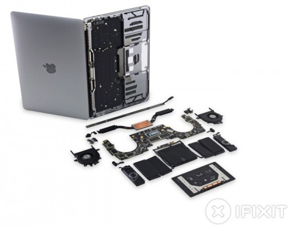 13英寸MacBookPro拆机显示其很难维修