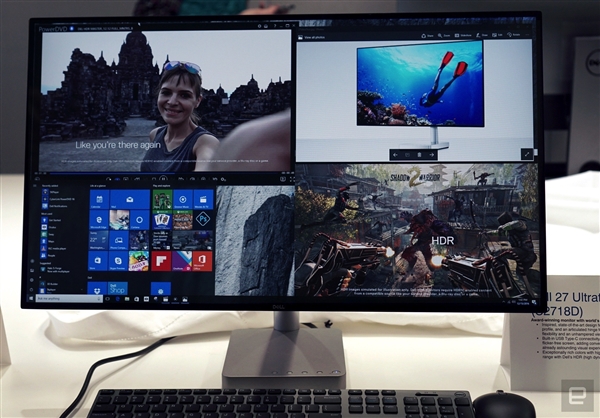 戴尔全球最薄27英寸显示器出镜:颜值无死角