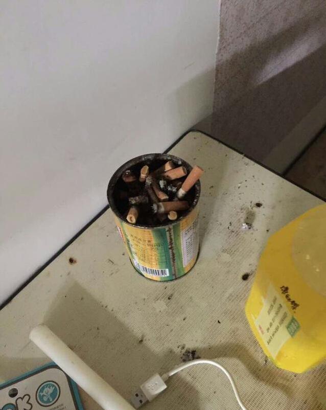 23岁小烟枪躺床上掸烟灰烧着席梦思 被拘10天