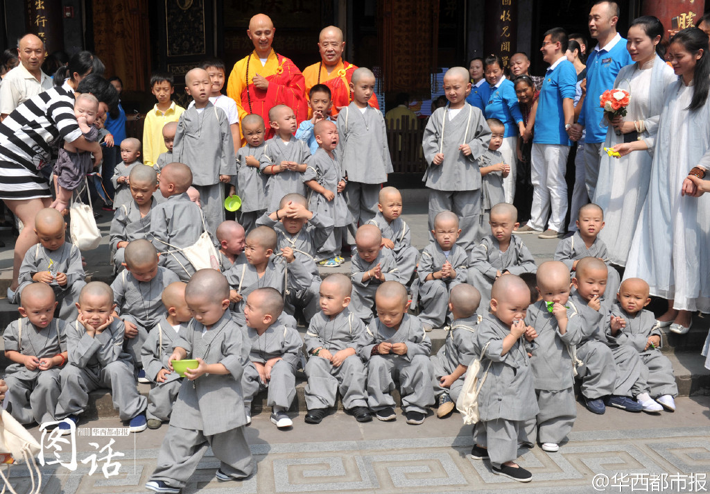 成都来了一大波"小沙弥"