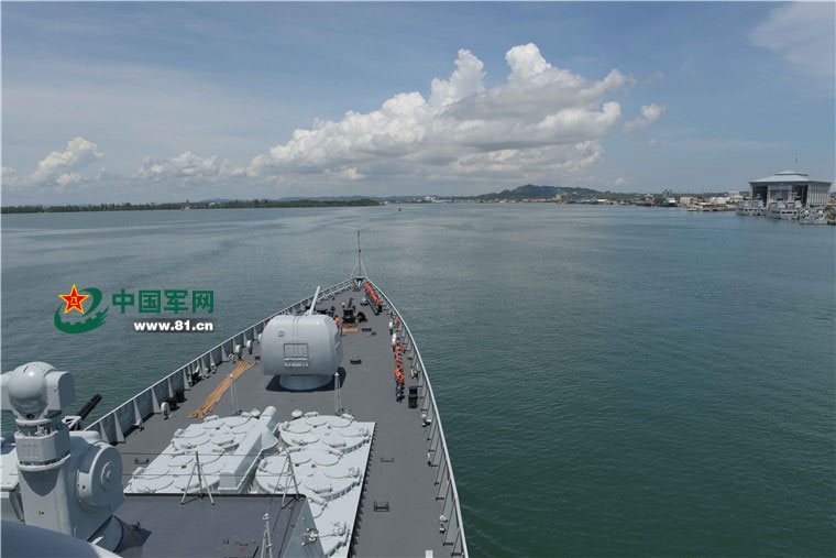 海军兰州舰靠泊文莱穆阿拉港 来看参演舰艇都有些啥?