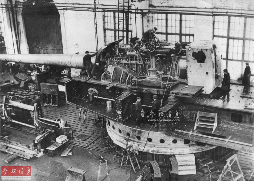 苏联二战B-37型406毫米舰炮。