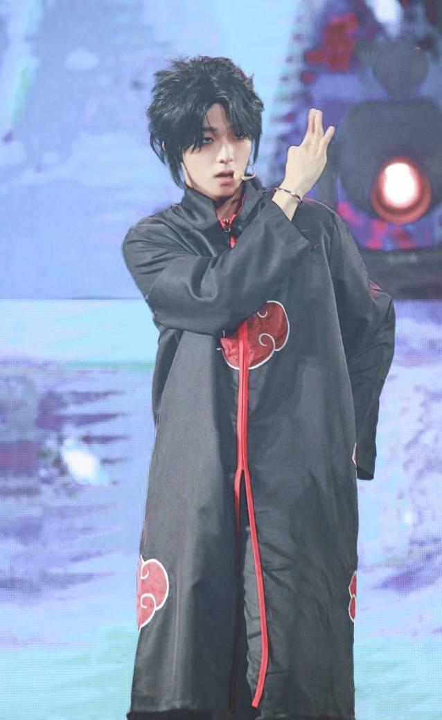 陈立农cosplay火影忍者的佐助,很好看.