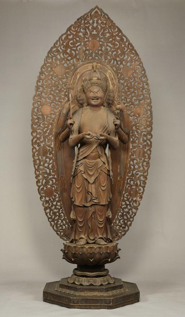 定庆《六观音菩萨像》之"马头观音菩萨立像"