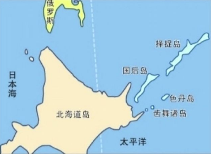 日本地图四大岛屿图片