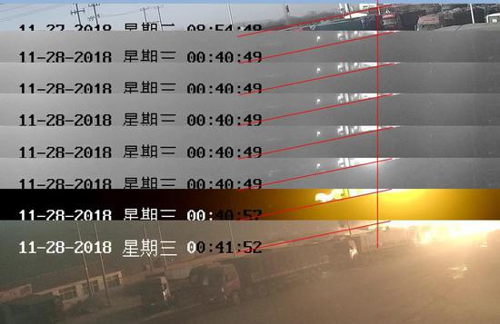 经校准，视频时间比北京时间慢6 秒
