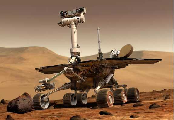 NASA发布的机遇号火星车渲染图