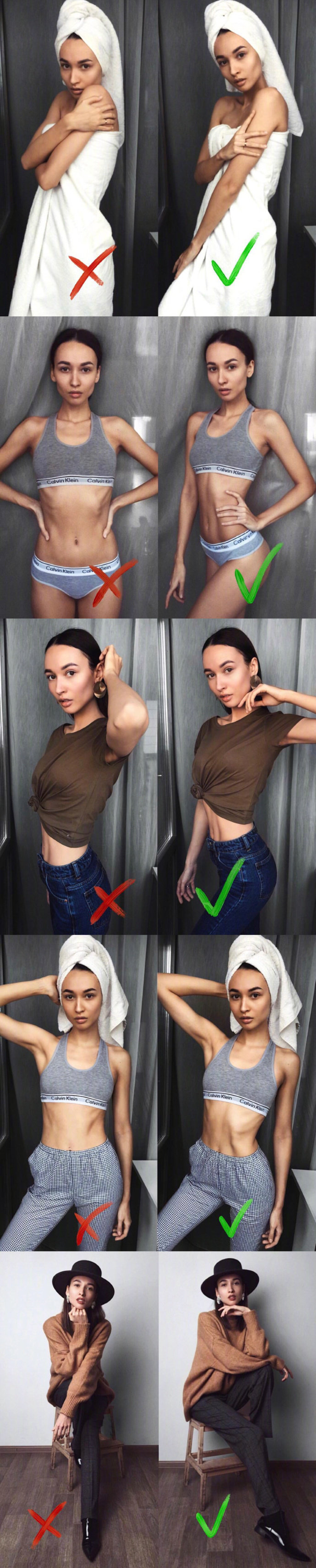 如何拍照才能更美外国嫩模沥血推荐的拍照姿势get精髓就看你了