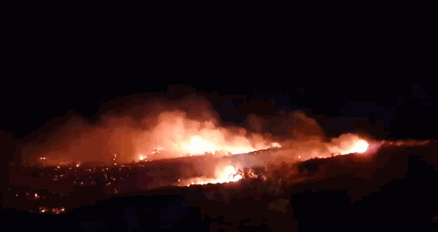 以色列空袭叙利亚后,塞浦路斯燃起大火