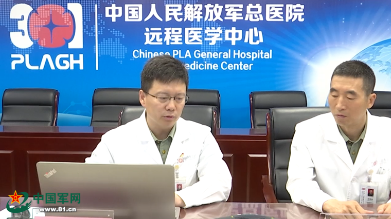 解放军总医院时向民,张梅奎大夫为申奶奶远程会诊