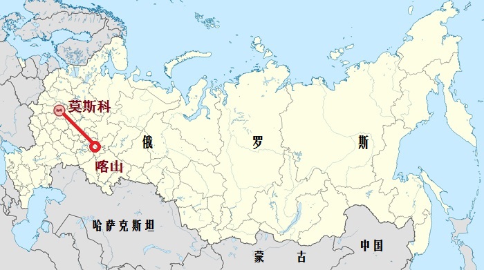 俄罗斯到喀山线路图据韩国媒体报道,中俄两国将在俄罗斯合作建设最高