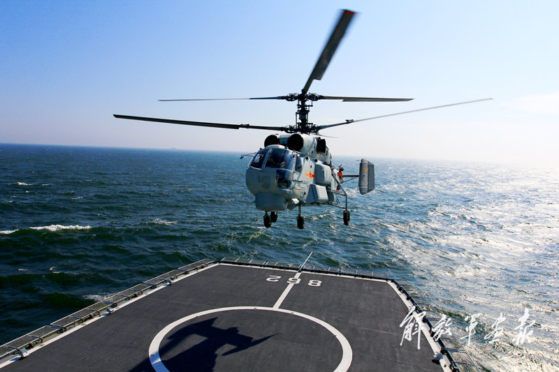 东海舰队大演习 首见卡31上舰