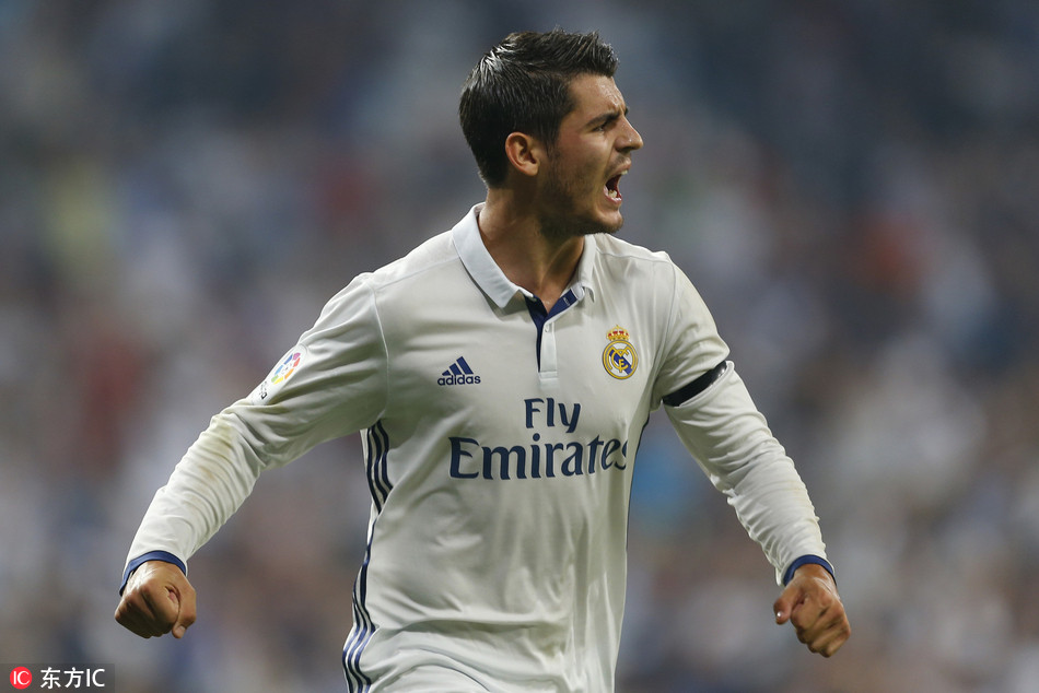 西甲-皇马主场2-1塞尔塔 莫拉塔迎首球