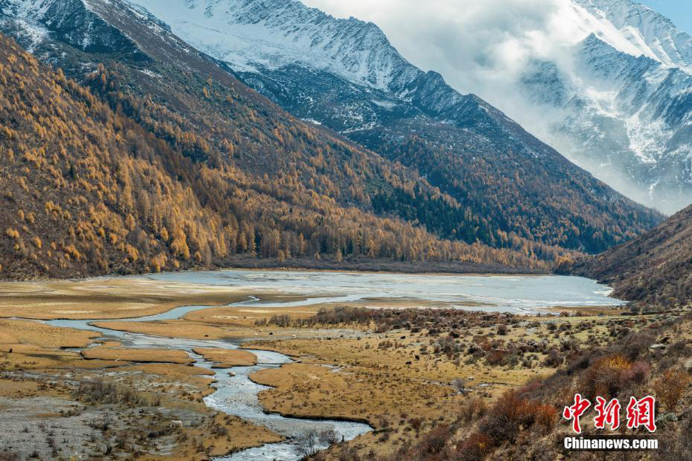 四姑娘山:長年覆雪連綿起伏