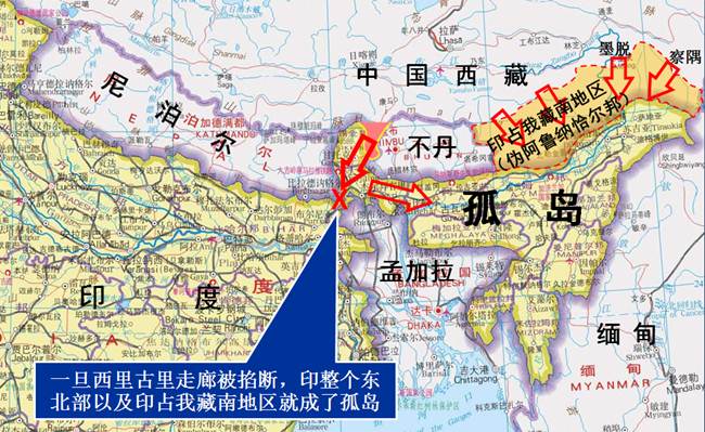 看完这图你就明白印军越境可变中国收复藏南机会