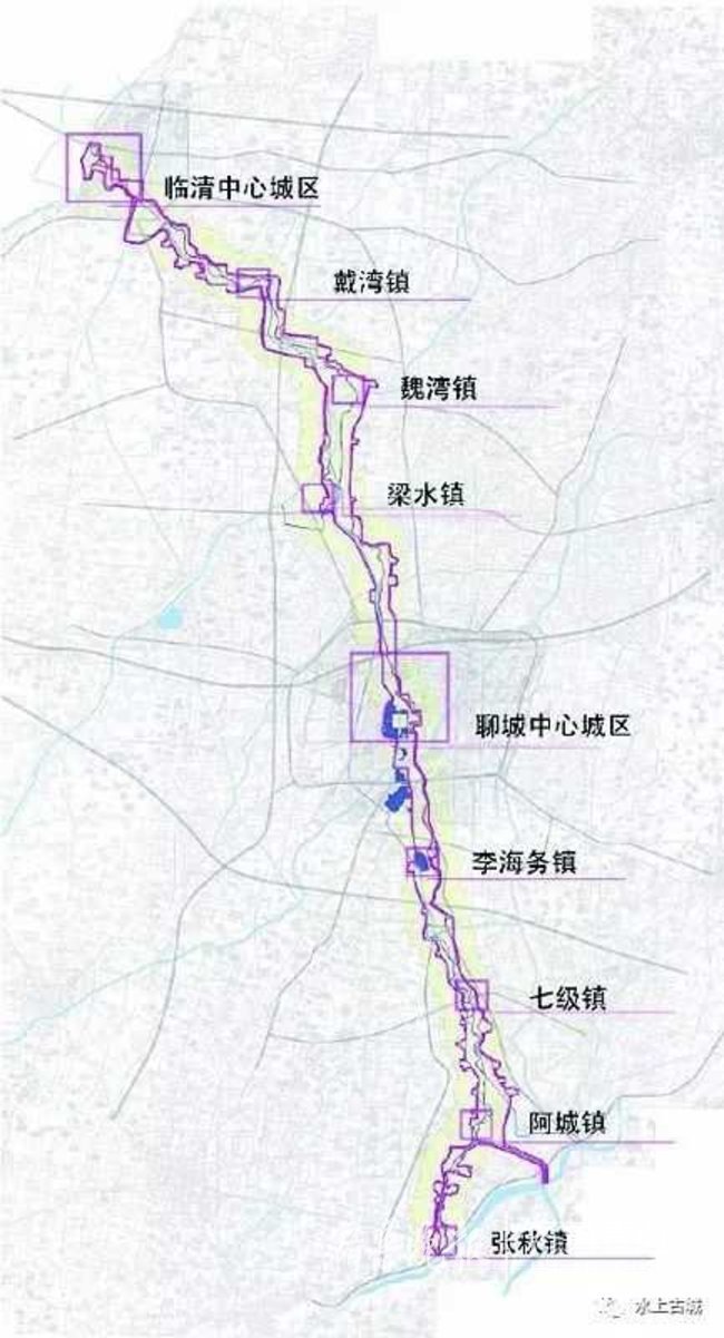 京杭大运河聊城段地图图片