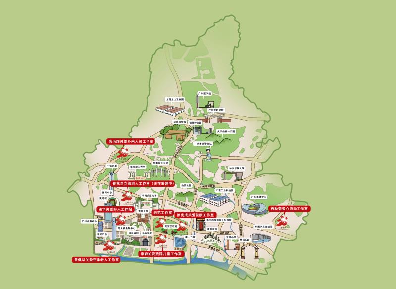 地图上可以看到,在天河商业旺地,不仅有天河城,中信大厦,广州金融中心