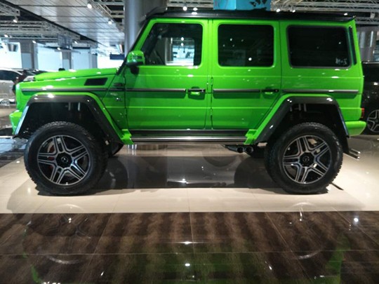 奔驰g5004x4绿色天津现车硬朗大气