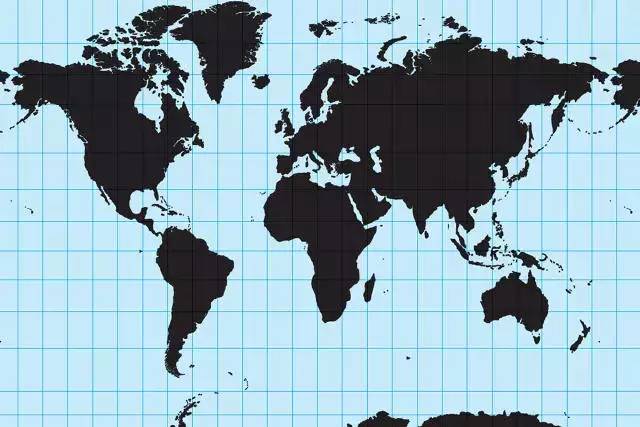 世界地图简单画法手绘图片