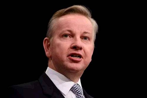 资料图:英国司法大臣迈克尔·戈夫