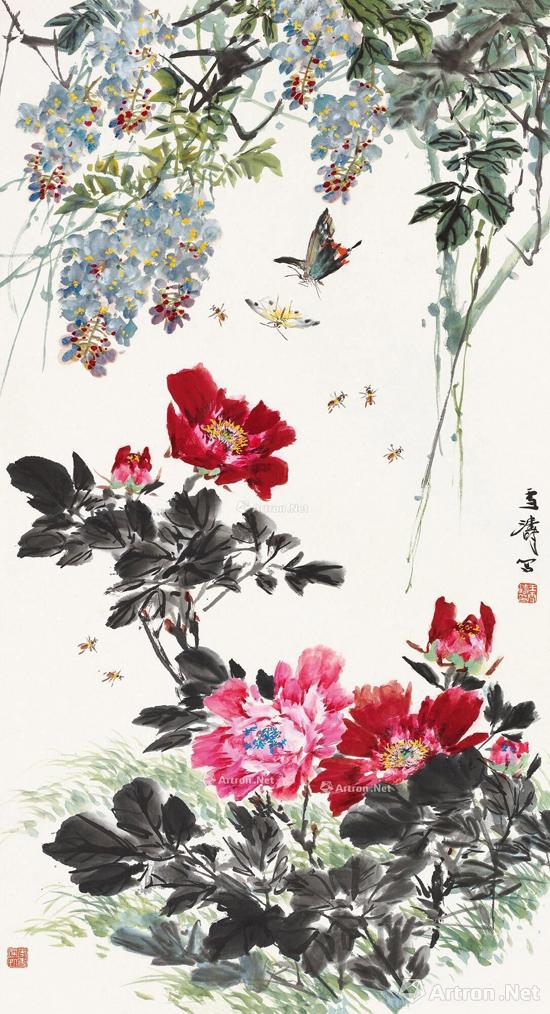 王雪涛 《牡丹蝴蝶》